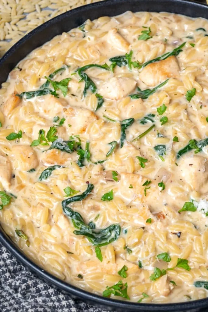 LEMON CHICKEN ORZO PASTA