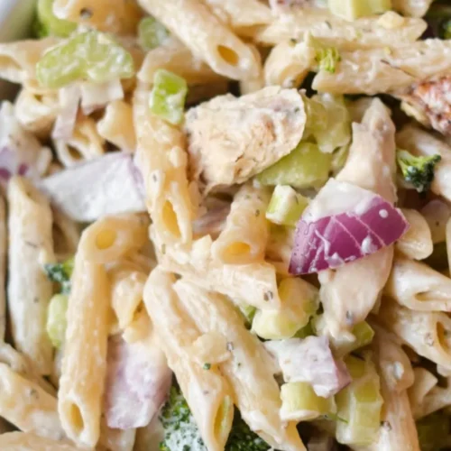 Chicken Bacon Ranch Pasta salad