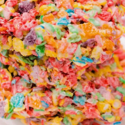 Fruity Pebble Rice Crispy Treats