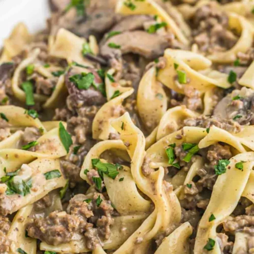 Ground Beef Alfredo